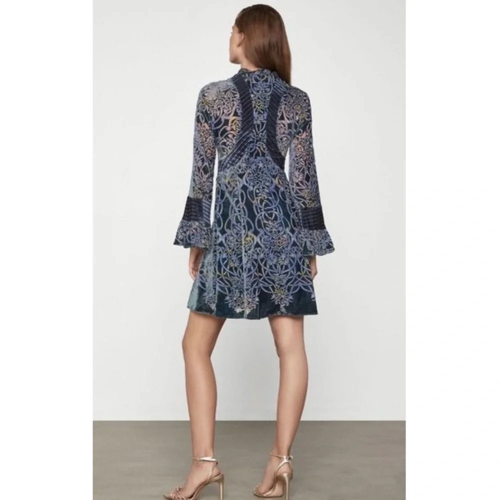 NWT BCBG Vienna Scroll Burnout Vintage Vibe Dress - Picture 3 of 7